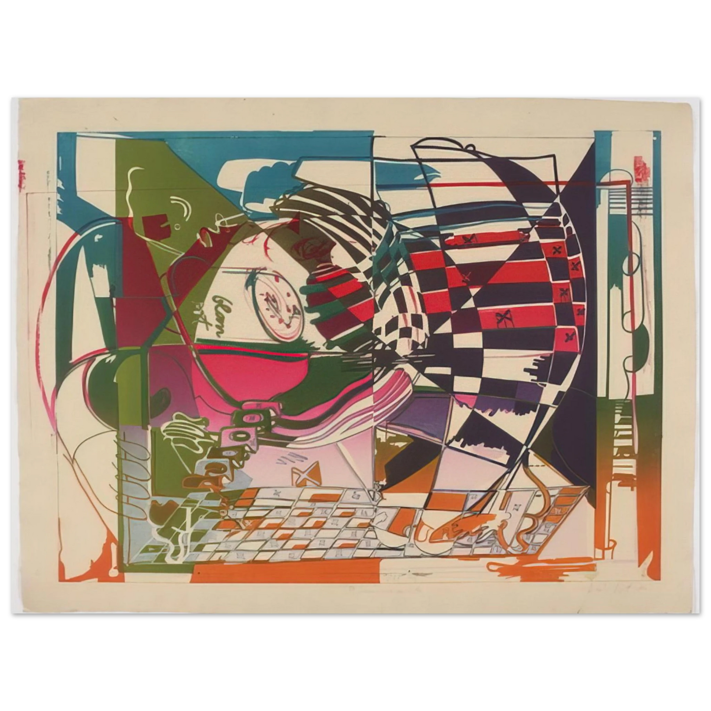 Dieter Roth - Double Somersault - 1972 Fine Art Poster - Default Title