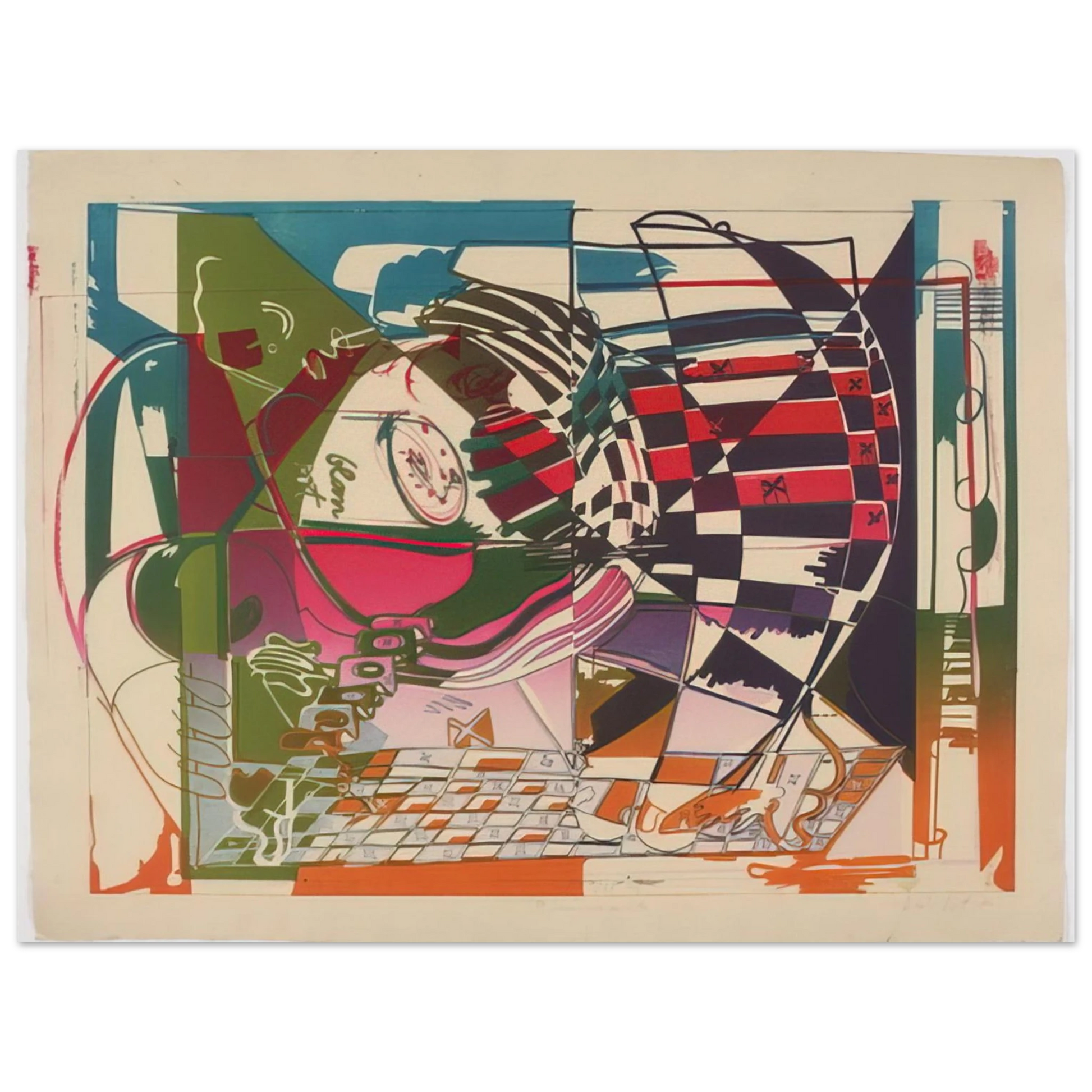 Dieter Roth - Double Somersault - 1972 Fine Art Poster - Default Title