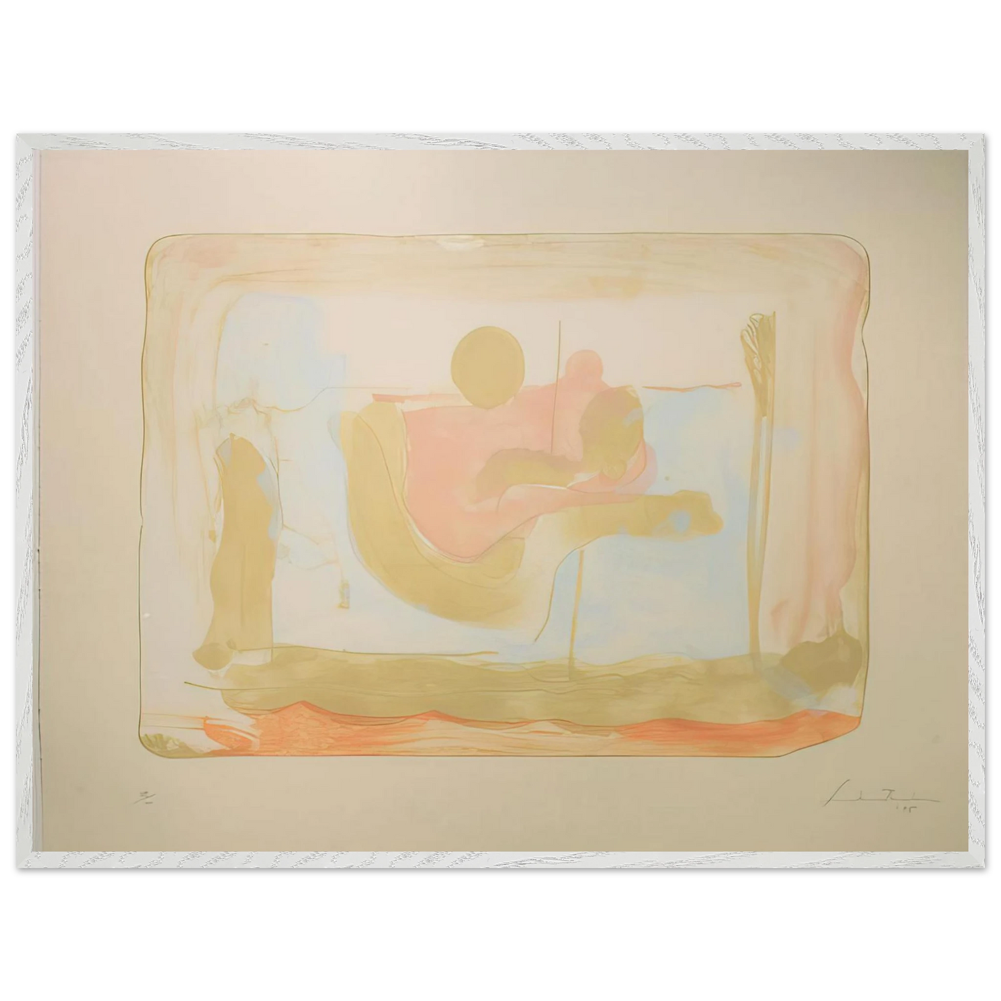 Helen Frankenthaler - Reflections I - 1995 Wall art - 30x40 cm / 12x16 inches - Fine Art Poster - -
