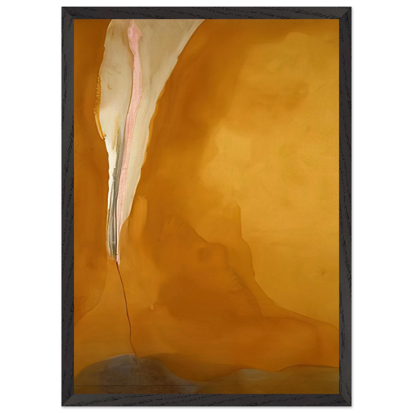 Helen Frankenthaler - Coral Wedge - 1972 Wall art - 40x40 cm / 16x16 inches - Fine Art Poster - -