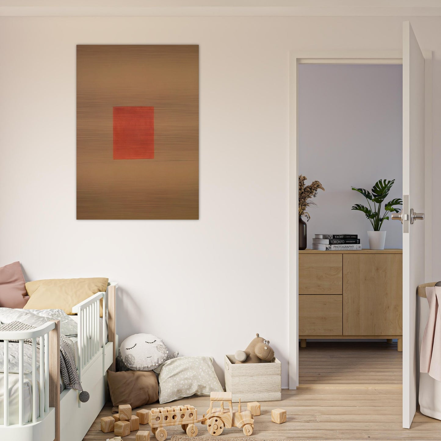 Delphic Sun-Box #2 - 1968 - Theodoros Stamos Brushed Aluminum Print - 70x100 cm / 28x40 inches | Theodoros Stamos Aluminum Print | Theodoros Stamos Prints