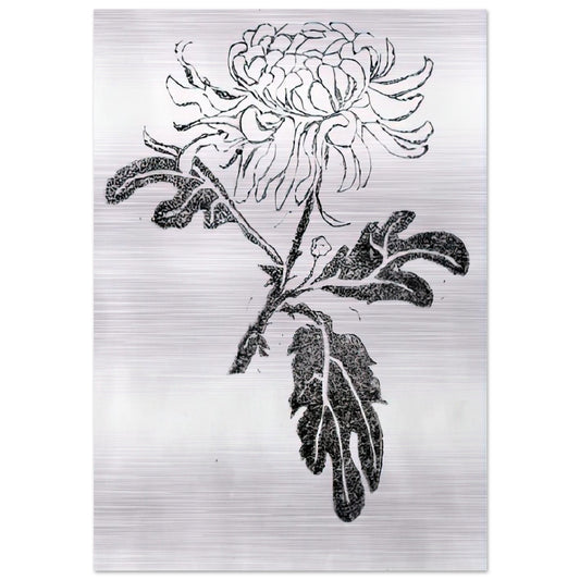 CHRYSANTHEMUM - MC Escher Brushed Aluminum Print - 70x100 cm / 28x40 inches | MC Escher Aluminum Print | MC Escher Prints | Maurits Cornelis Escher Prints