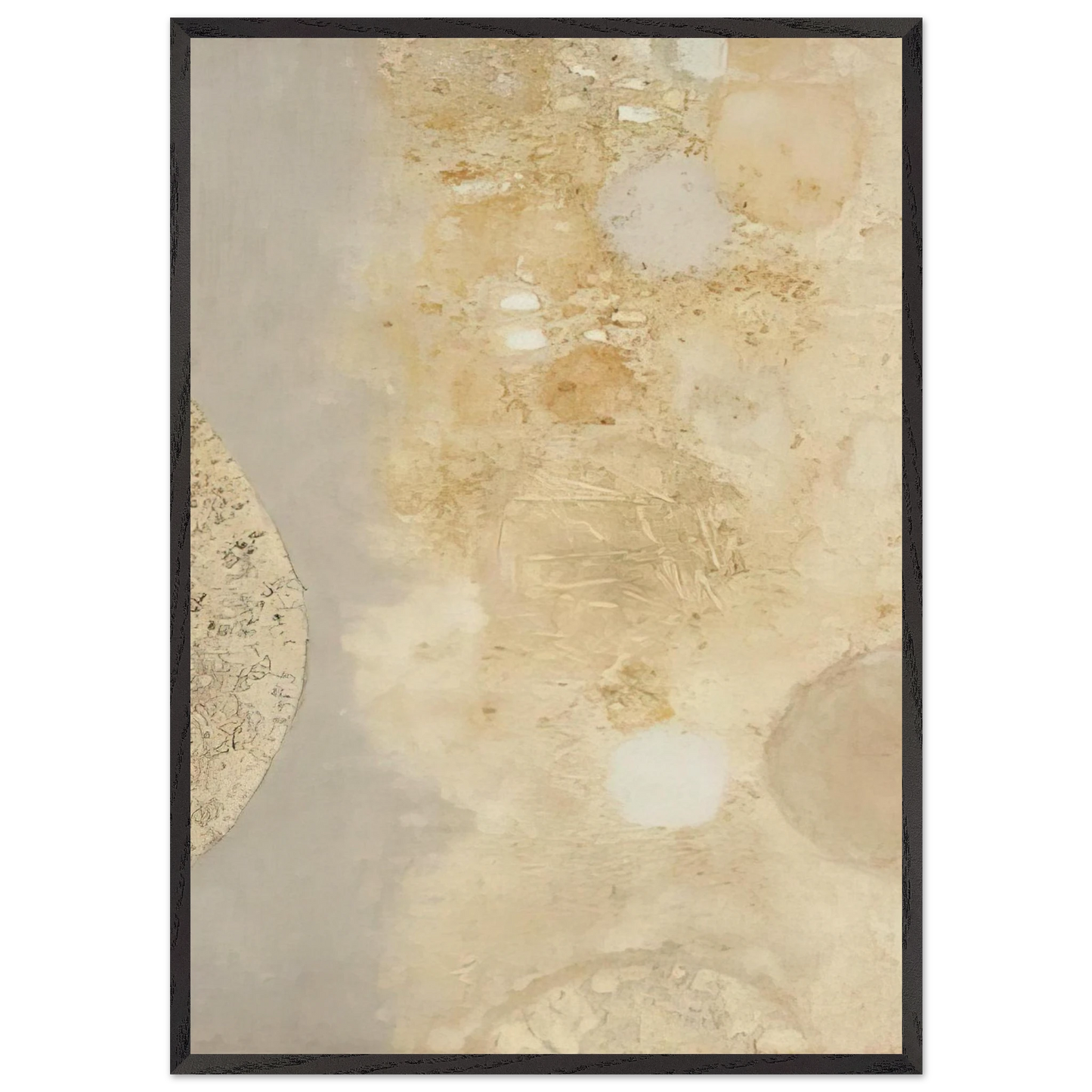 UNTITLED 1 N6 - Luis Feito Framed Art Print – Black Wooden Frame - Default Title - -Framed Art Print