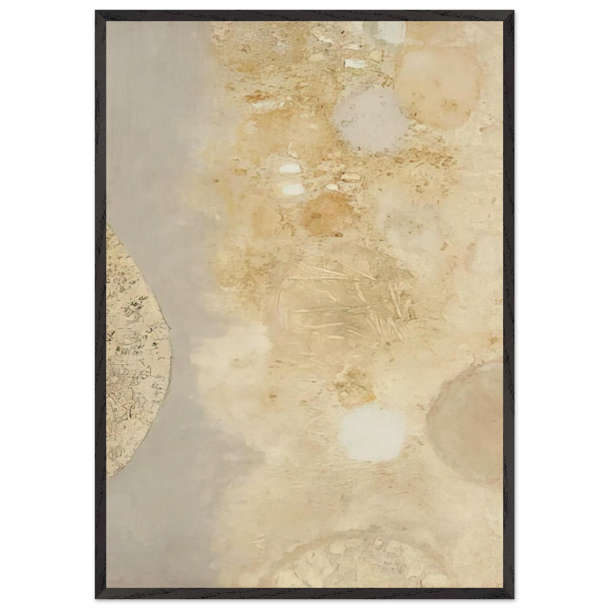 UNTITLED 1 N6 - Luis Feito Framed Art Print – Black Wooden Frame - Default Title - -Framed Art Print