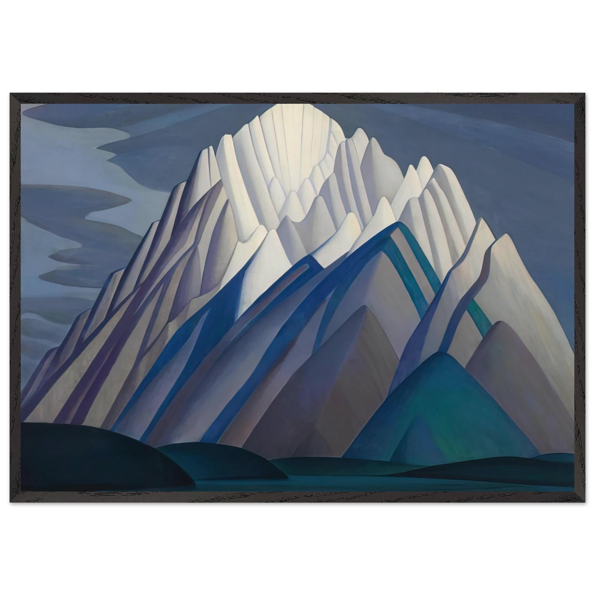 Mountain Forms - 1926 - Lawren Harris Framed Art Print – Black Wooden Frame - Default Title - -Framed Art Print
