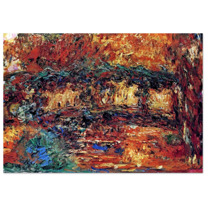 The Japanese Bridge 7 - claude monet Brushed Aluminum Print - 70x100 cm / 28x40 inches | claude monet Aluminum Print | claude monet Prints