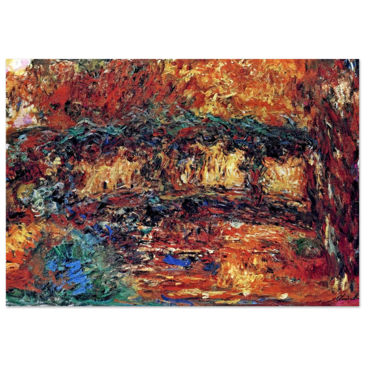 The Japanese Bridge 7 - claude monet Brushed Aluminum Print - 70x100 cm / 28x40 inches | claude monet Aluminum Print | claude monet Prints