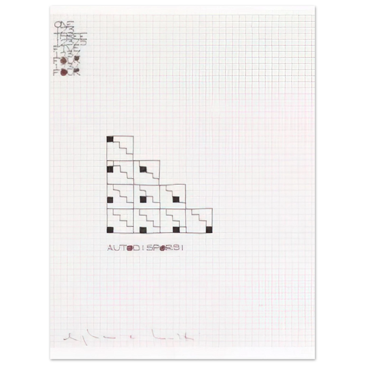 Alighiero Boetti - AUTODISPORSI 1975 Fine Art Poster - Default Title