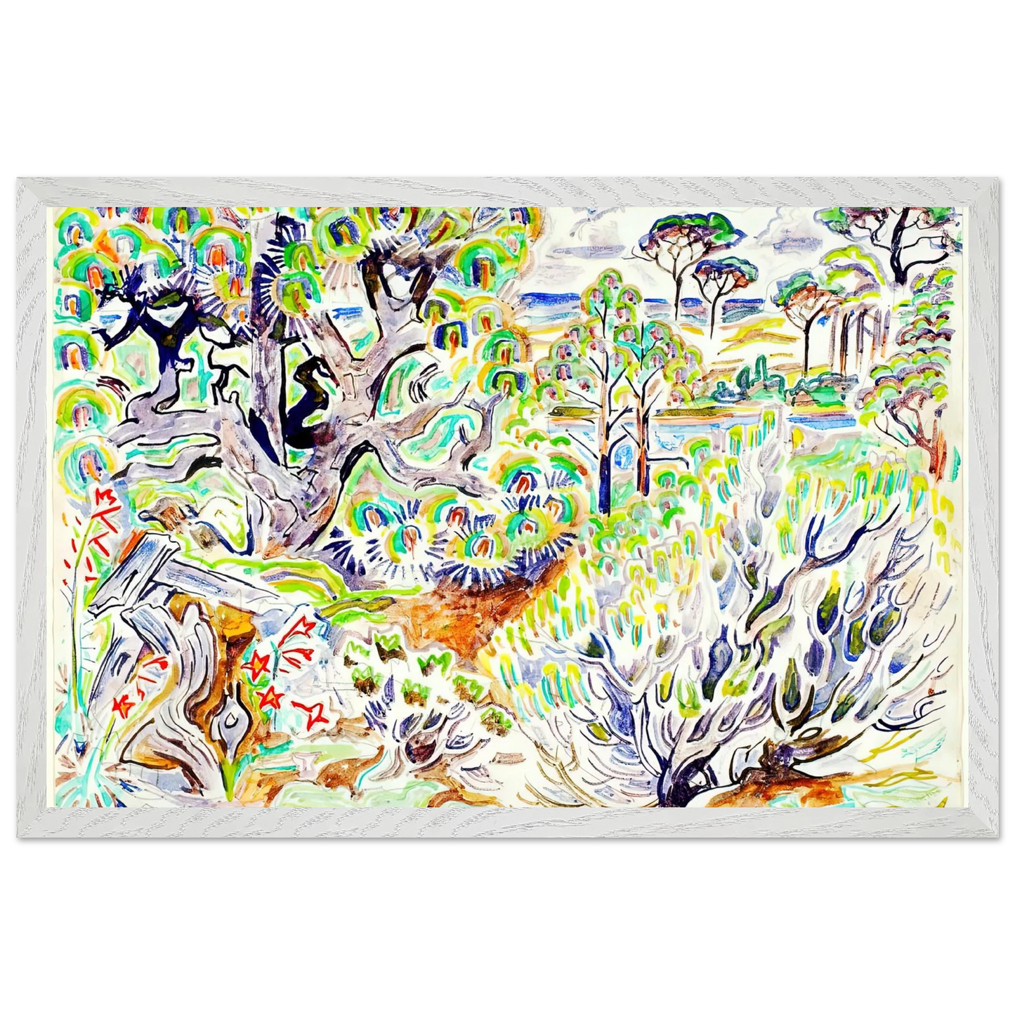 Walter Inglis Anderson - Walter Anderson Wall art - A1 (59.4 x 84.1  cm) - Premium Wooden Framed Poster With Fine Art Paper - Black frame