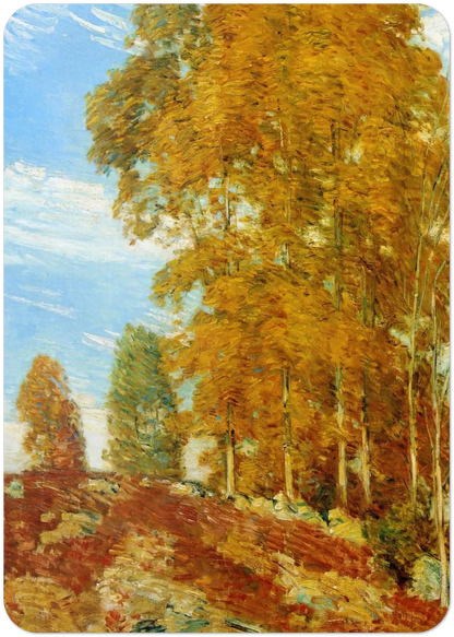 Autumn Hilltop, New England By Childe Hassam Pack of 10 Post Cards | Childe Hassam Post Cards | A6 (10.5 x 14.8 cm) - 4.1 x 5.8 inches