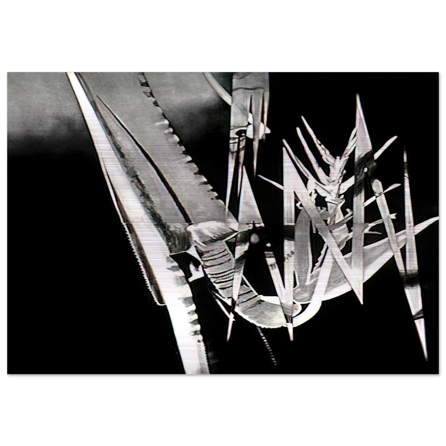 The Prickly Dark - James Rosenquist Brushed Aluminum Print - 70x100 cm / 28x40 inches | James Rosenquist Aluminum Print | James Rosenquist Prints