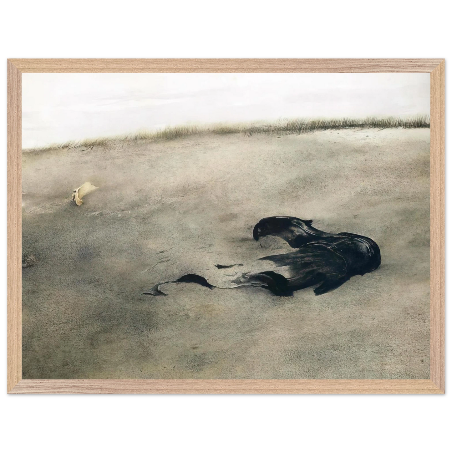 Andrew Wyeth - NOT DETECTED 37 Wall Art - 21x29.7 cm / 8x12" - Premium Wooden Framed Poster With Fine Art Paper - Wood frame