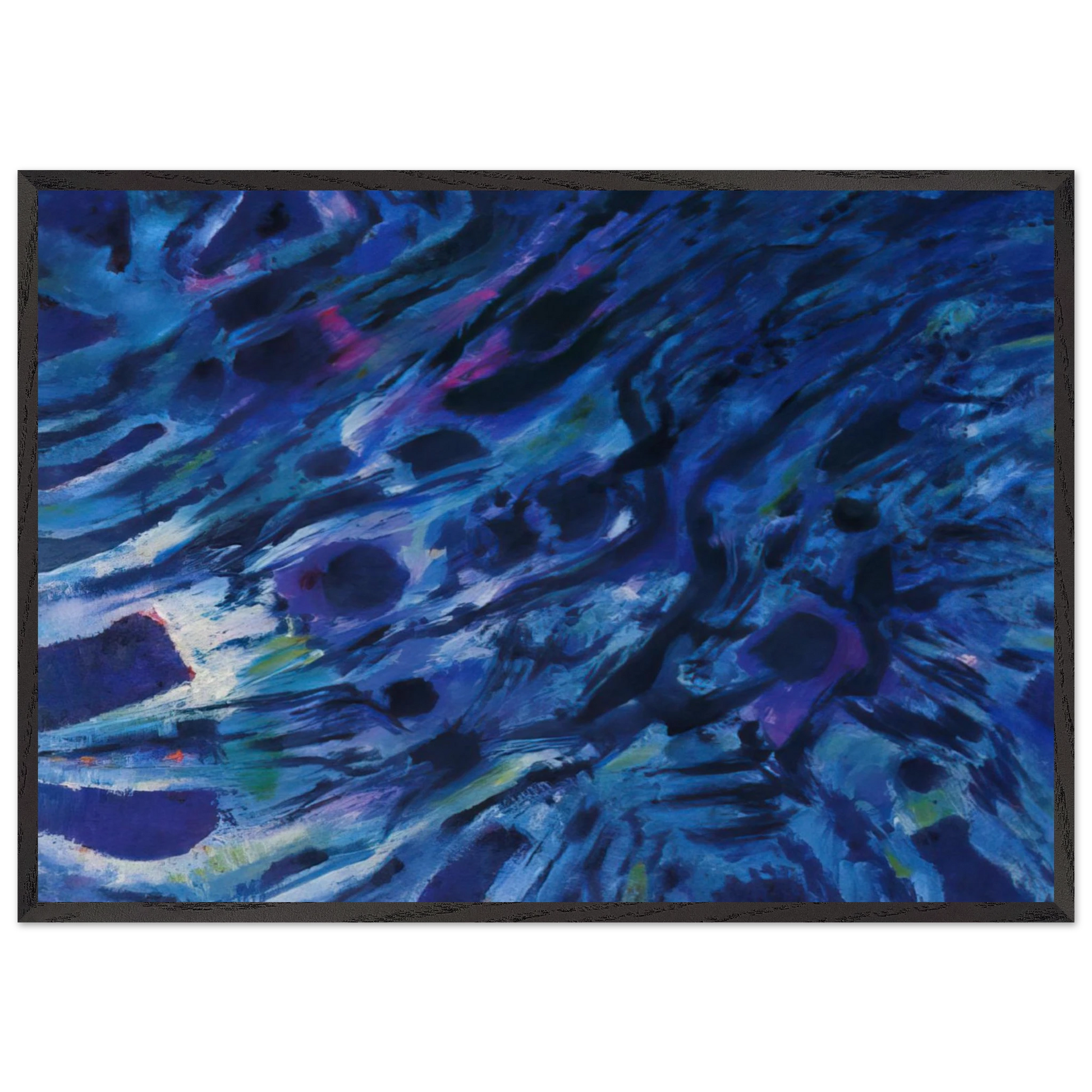 Eaux vives - 1979 - Alfred Manessier Framed Art Print – Black Wooden Frame - Default Title - -Framed Art Print