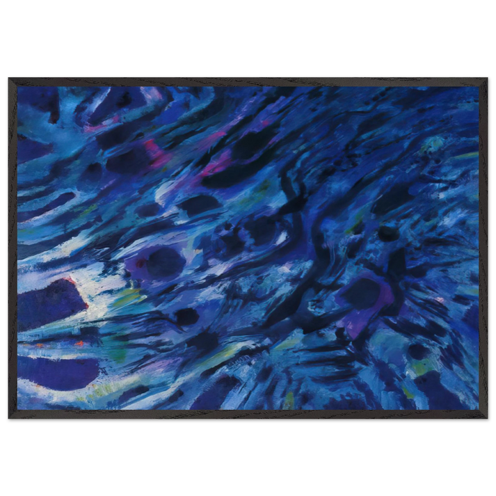 Eaux vives - 1979 - Alfred Manessier 70x100 cm / 28x40 inches Framed Art Print – Black Wooden Frame