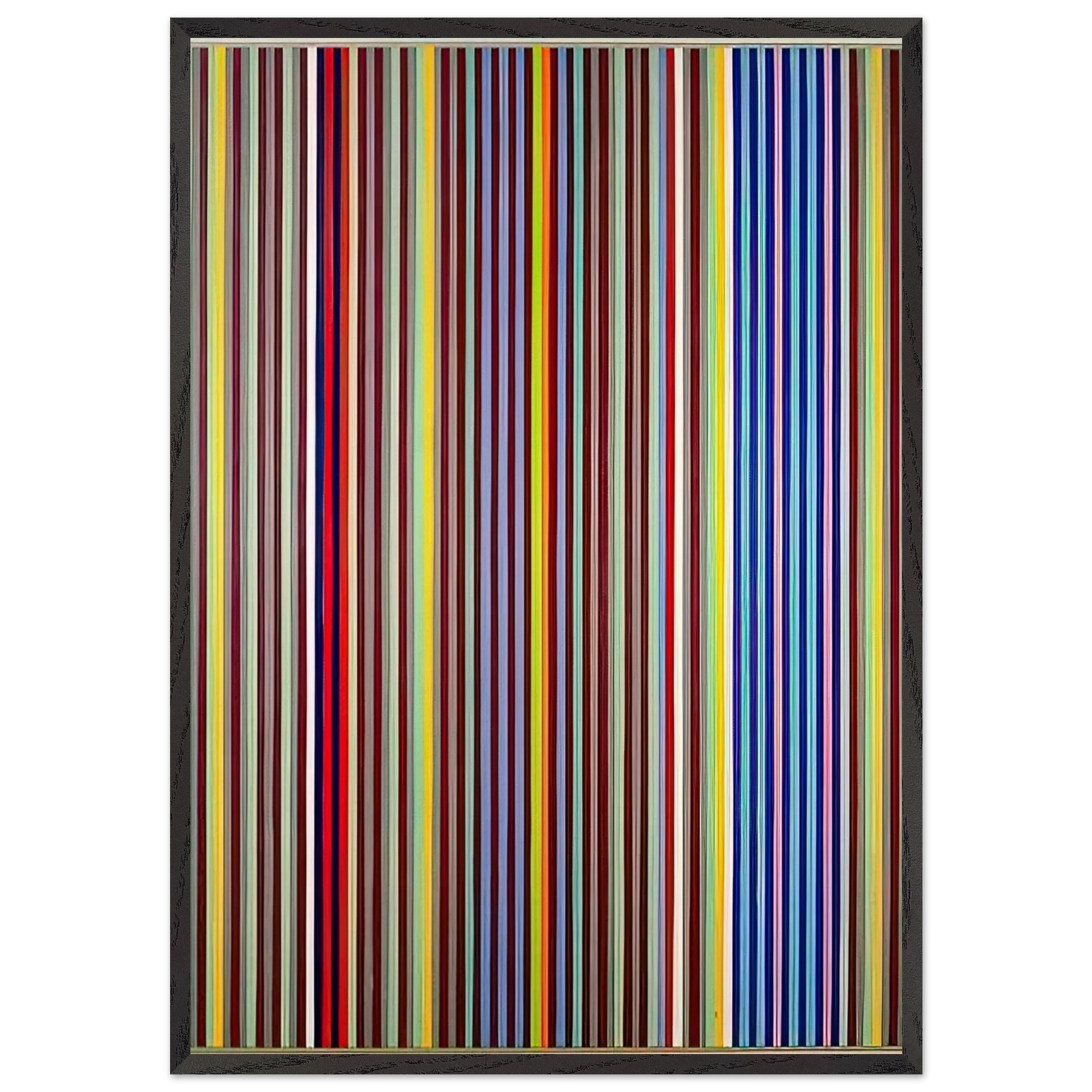 Untitled P280 - 1967 - Gene Davis Framed Art Print – Black Wooden Frame - Default Title - -Framed Art Print