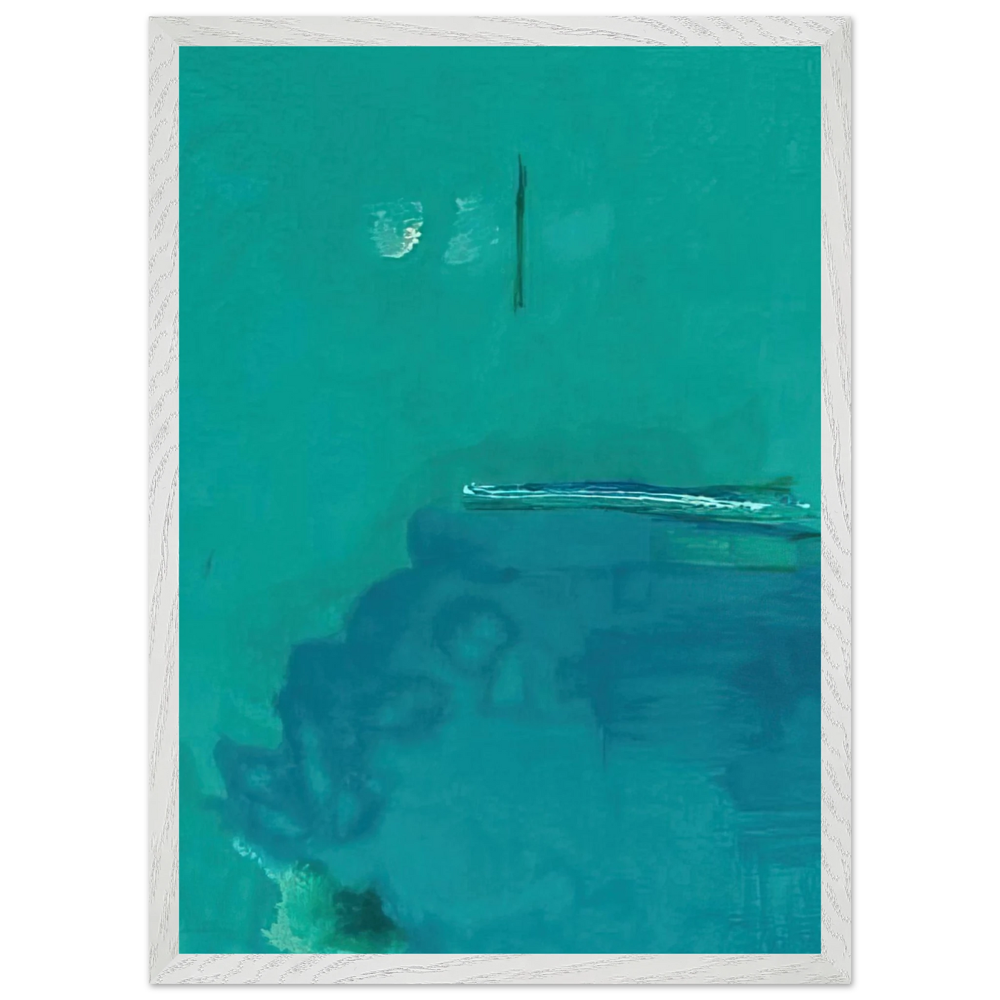 Helen Frankenthaler - Contentment Island - 2004 Wall art - A3 (29.7 x 42  cm) - Premium Wooden Framed Poster With Fine Art Paper - Wood frame