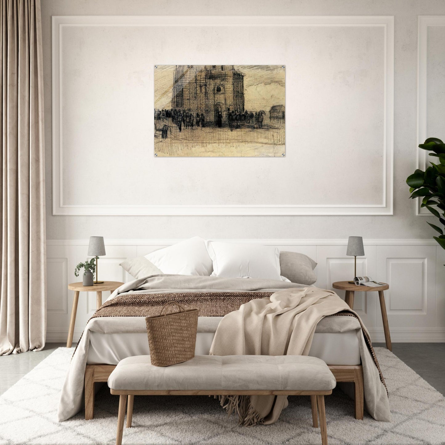 Sale of Building Scrap - Vincent van Gogh Acrylic Print - 70x100 cm / 28x40″ inches