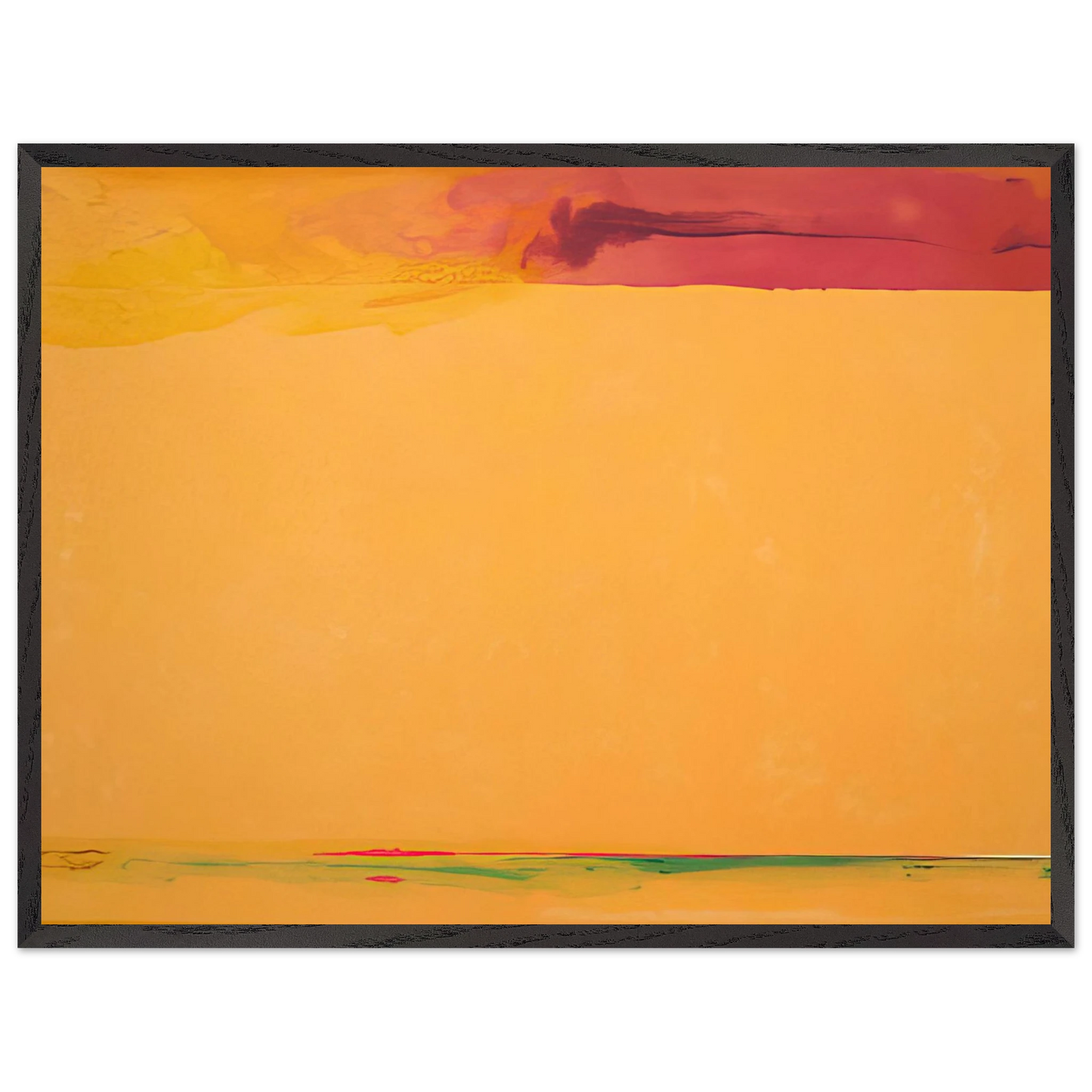 Helen Frankenthaler - Southern Exposure - 2005 Wall art - 60x80 cm / 24x32 inches - Premium Wooden Framed Poster With Fine Art Paper - Black frame