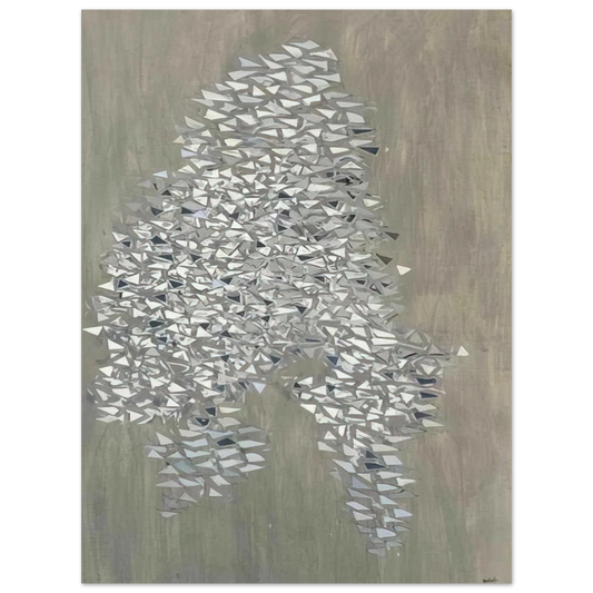 Robert Goodnough - Vertical Gray - 1985 Fine Art Poster - Default Title