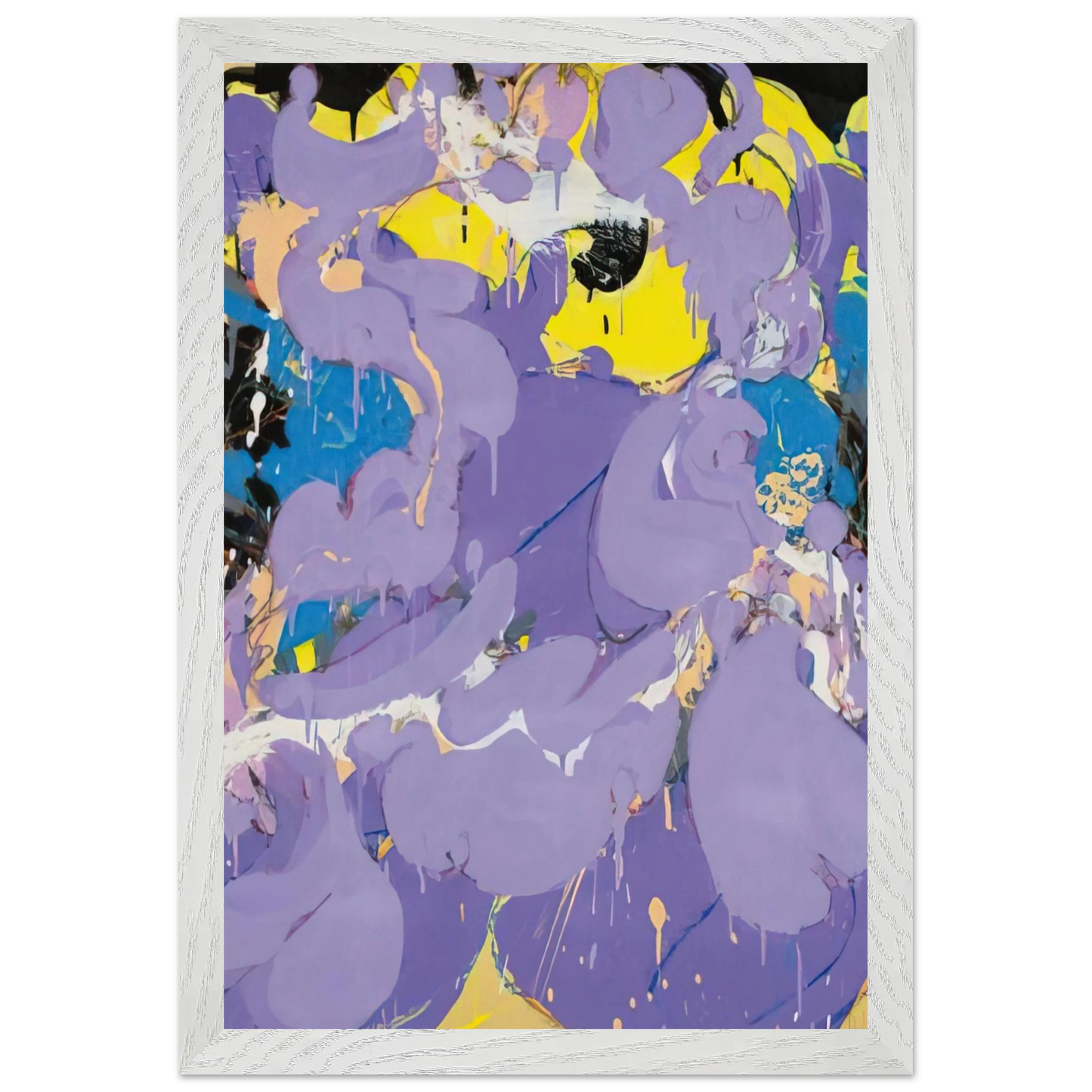 Helen Frankenthaler - Untitled - 1978 Wall art - A3 (29.7 x 42  cm) - Premium Wooden Framed Poster With Fine Art Paper - Black frame