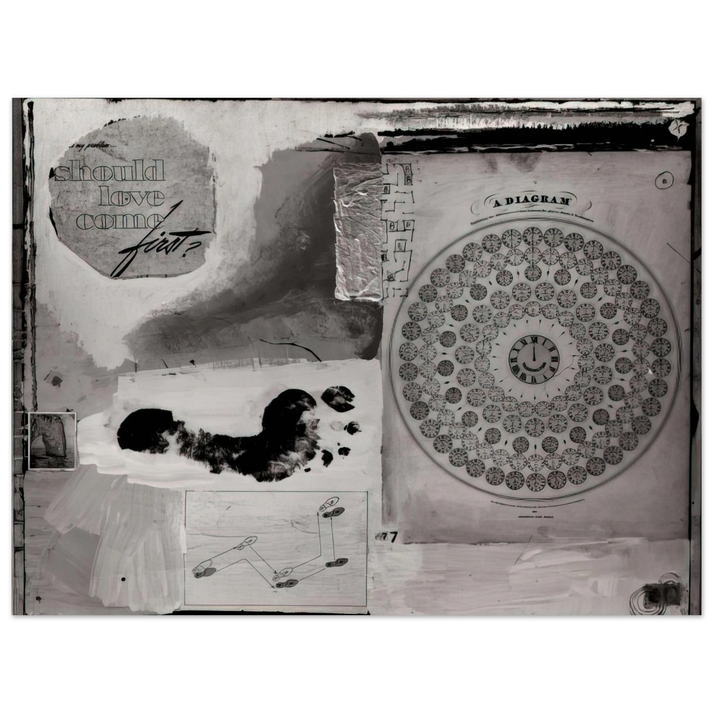 Robert Rauschenberg - SHOULD LOVE COME FIRST 1951  75x100 cm / 30x40inches Fine Art Poster