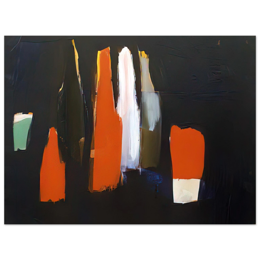 Nicolas de Stael - Bouteilles - Art Informel Fine Art Poster - 13x18 cm / 5x7 inches