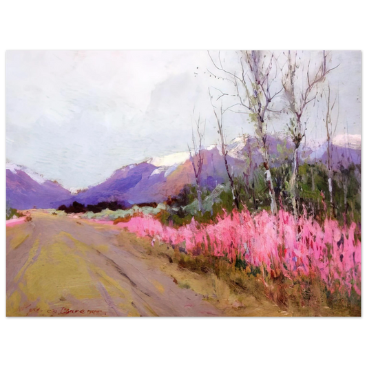 Sydney Laurence - Fireweed Lane - Romanticism Fine Art Poster - Default Title