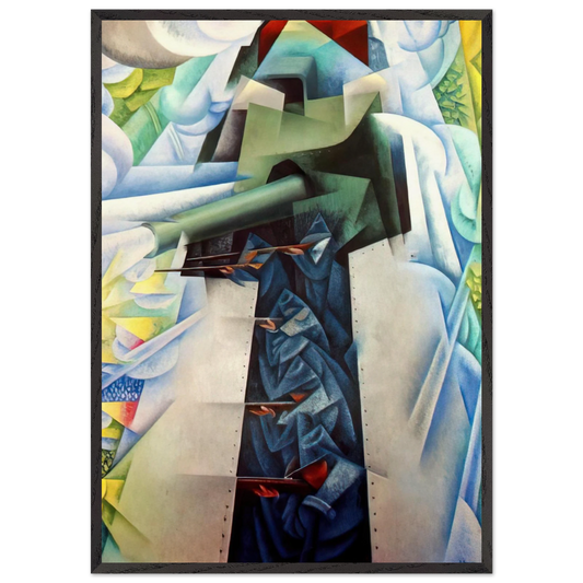 ARMTRAIN - Carlo Carra Framed Art Print – Black Wooden Frame - Default Title - -Framed Art Print