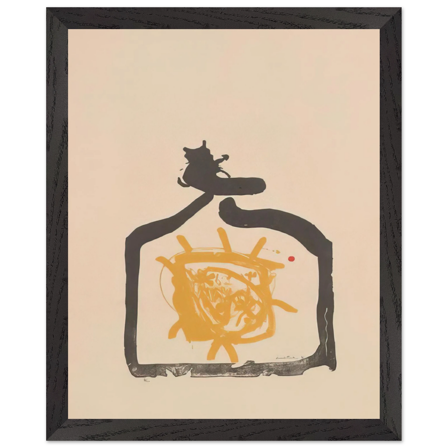 Helen Frankenthaler - May 26th Backwards - 1961 Wall art - 27x35 cm / 11x14 inches - Premium Wooden Framed Poster With Fine Art Paper - Wood frame