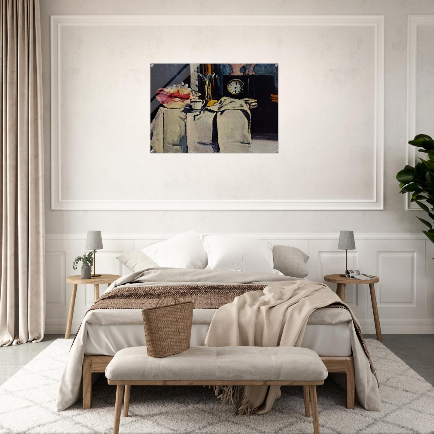 The Black Marble Clock - Paul Cézanne Acrylic Print - 70x100 cm / 28x40″ inches