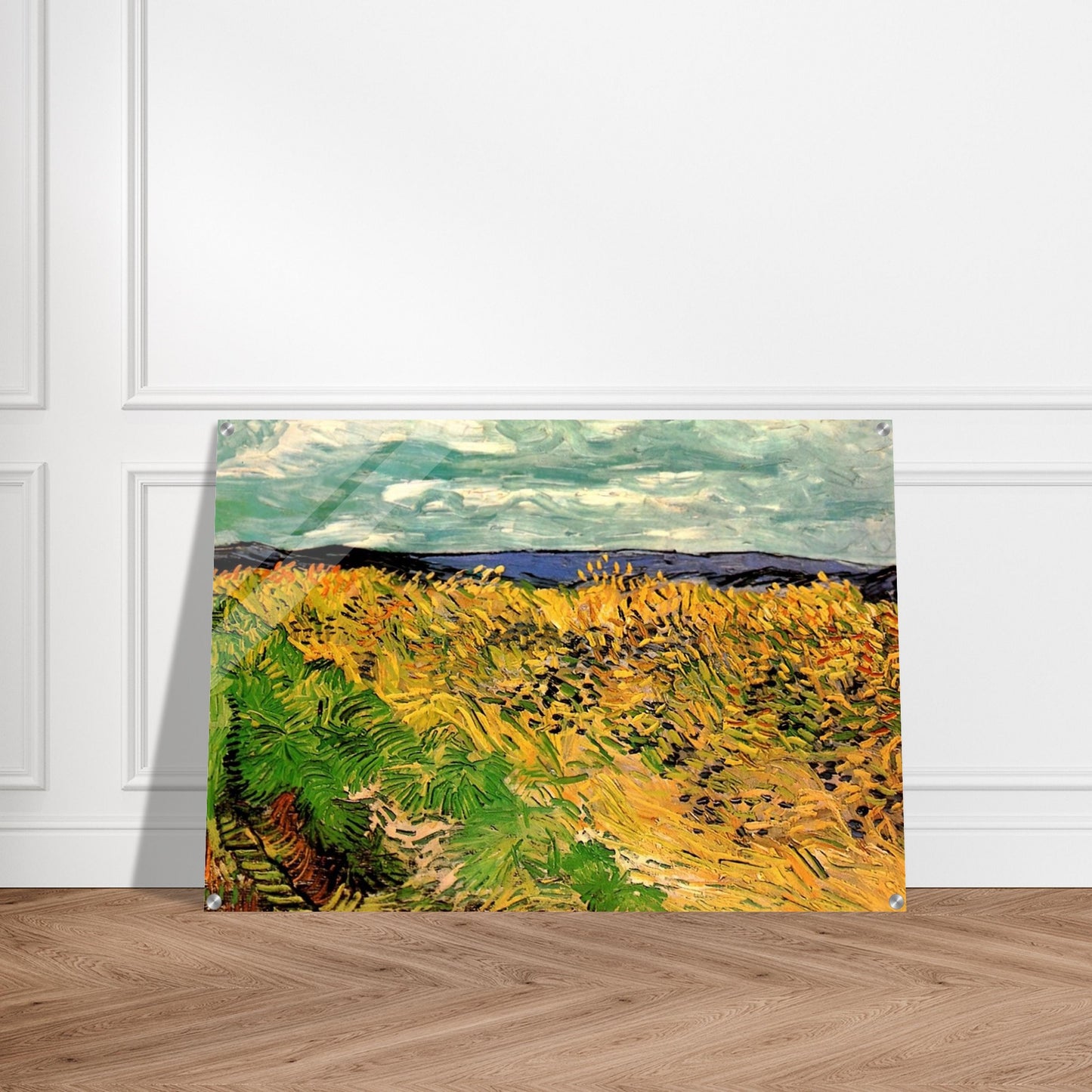 Wheat Field with Cornflowers - Vincent van Gogh Acrylic Print - 70x100 cm / 28x40″ inches