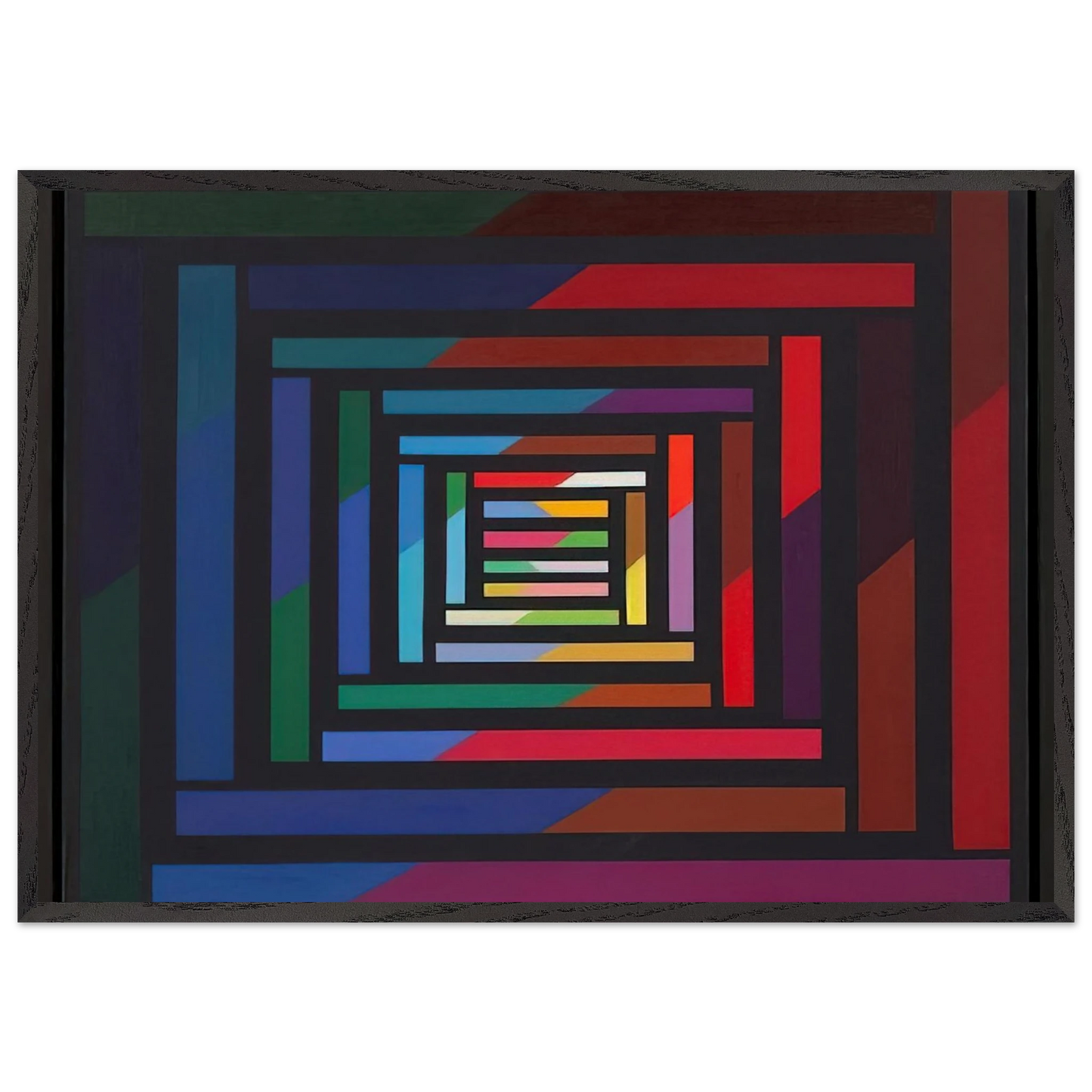 Myrina - 1995 - Piero Dorazio Framed Art Print – Black Wooden Frame - Default Title - -Framed Art Print