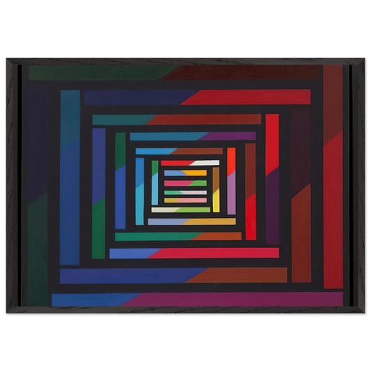 Myrina - 1995 - Piero Dorazio Framed Art Print – Black Wooden Frame - Default Title - -Framed Art Print