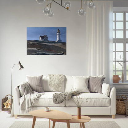 Lighthouse HIll - Edward Hopper Brushed Aluminum Print - 70x100 cm / 28x40 inches | Edward Hopper Aluminum Print | Edward Hopper Prints