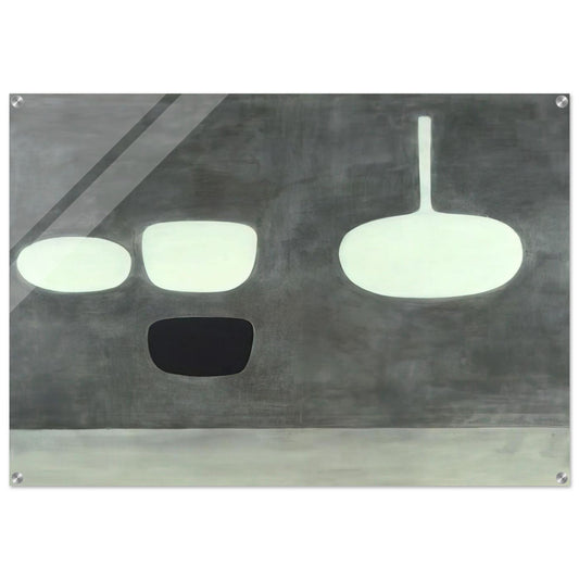 Grey Still Life - 1969 - William Scott Acrylic Print - 70x100 cm / 28x40″ inches | William Scott Wall Art | William Scott Prints