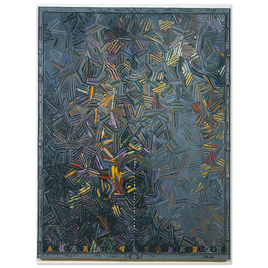 Jasper Johns - DANCERS ON A PLANE 1981 Fine Art Poster - Default Title