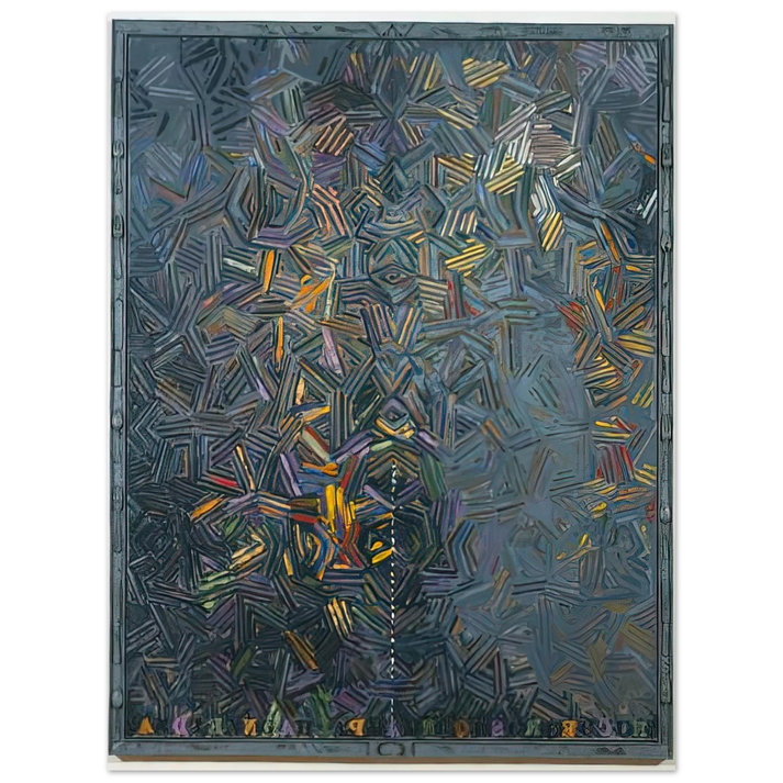Jasper Johns - DANCERS ON A PLANE 1981  75x100 cm / 30x40inches Fine Art Poster