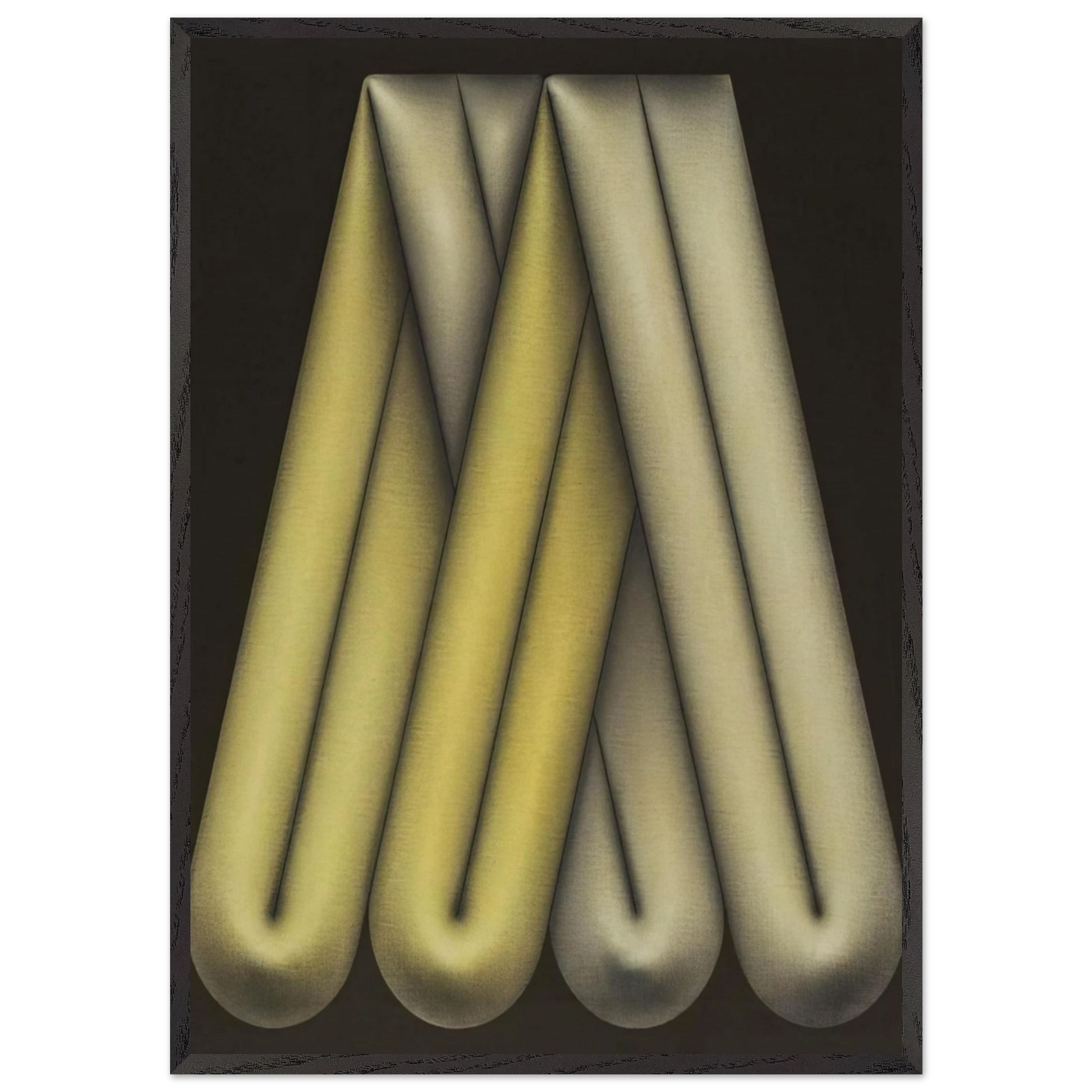 Anoz Amazona - 1984 - Omar Rayo Framed Art Print – Black Wooden Frame - Default Title - -Framed Art Print