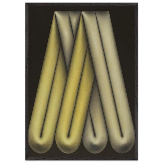 Anoz Amazona - 1984 - Omar Rayo Framed Art Print – Black Wooden Frame - Default Title - -Framed Art Print