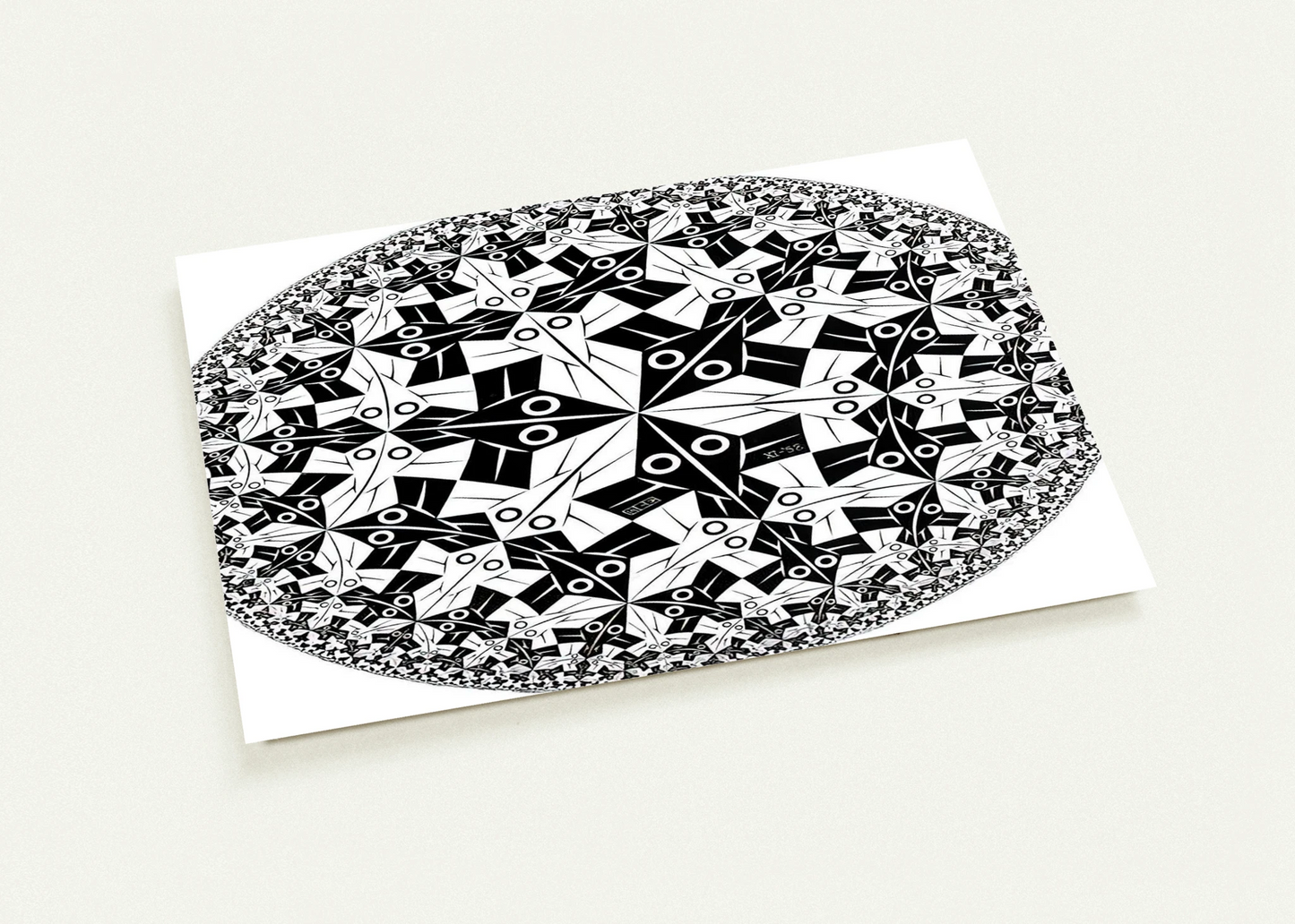 CIRCLE LIMIT I By MC Escher Pack of 10 Post Cards | MC Escher Post Cards | A6 (10.5 x 14.8 cm) - 4.1 x 5.8 inches