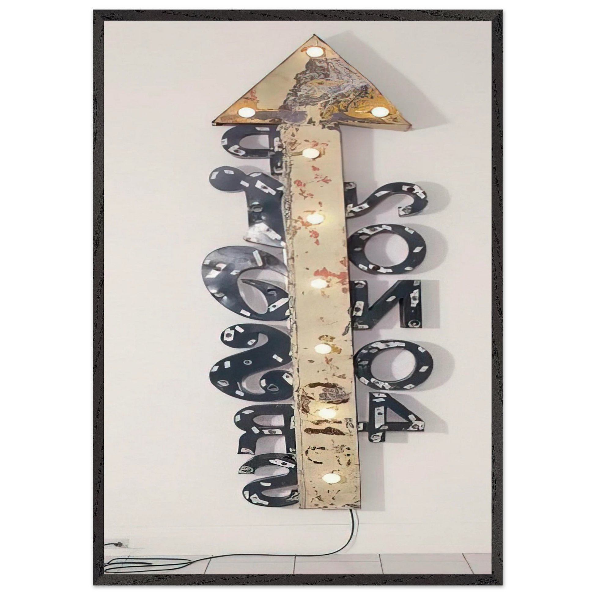 SOARING DRIBBLE GLUT 1992 - Robert Rauschenberg Framed Art Print – Black Wooden Frame - Default Title - -Framed Art Print