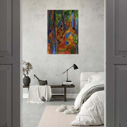 TREES 1913 - Raoul Dufy Brushed Aluminum Print - 70x100 cm / 28x40 inches | Raoul Dufy Aluminum Print | Raoul Dufy Prints
