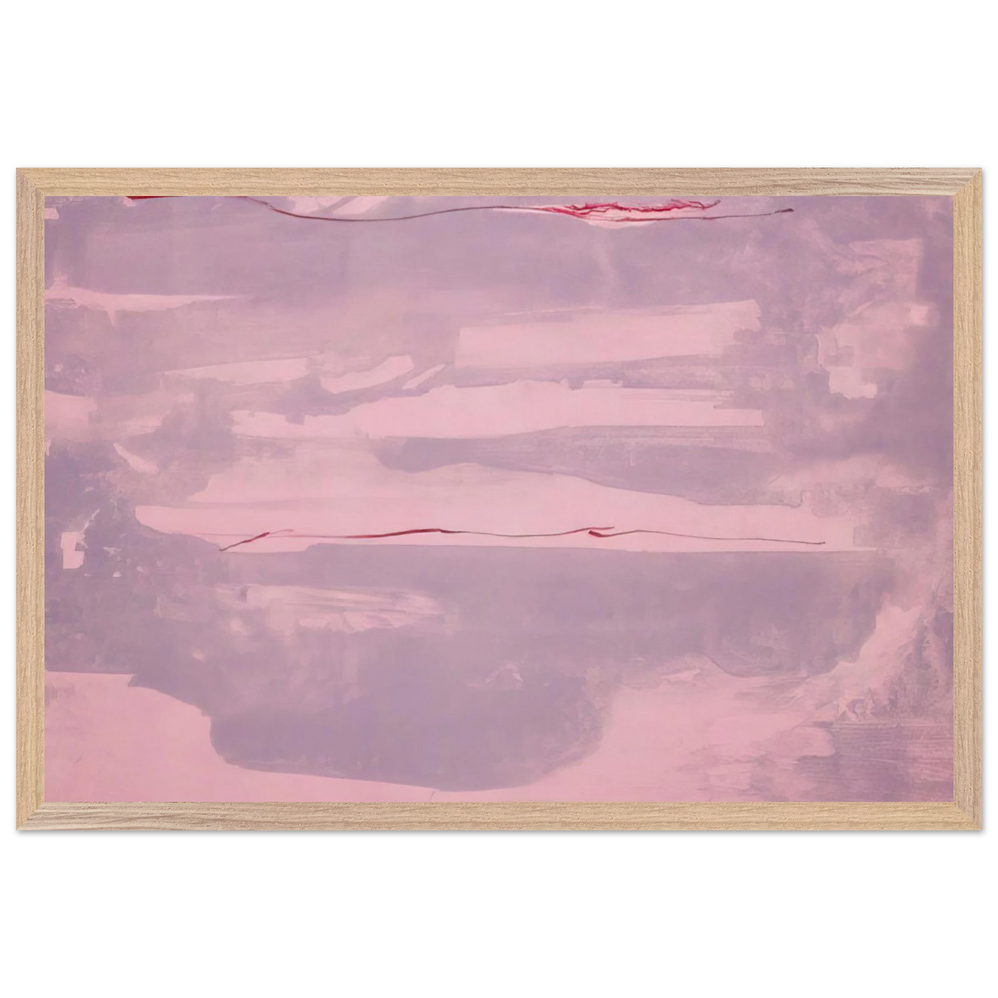 Helen Frankenthaler - Dream Walk - 1977 Wall art - A1 (59.4 x 84.1  cm) - Premium Wooden Framed Poster With Fine Art Paper - White frame