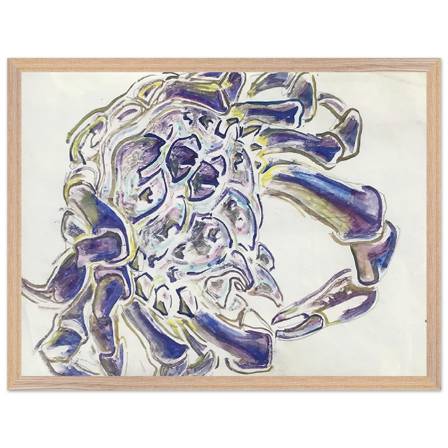 Walter Inglis Anderson - Walter Anderson Wall art - 45x60 cm / 18x24 inches - Premium Wooden Framed Poster With Fine Art Paper - White frame
