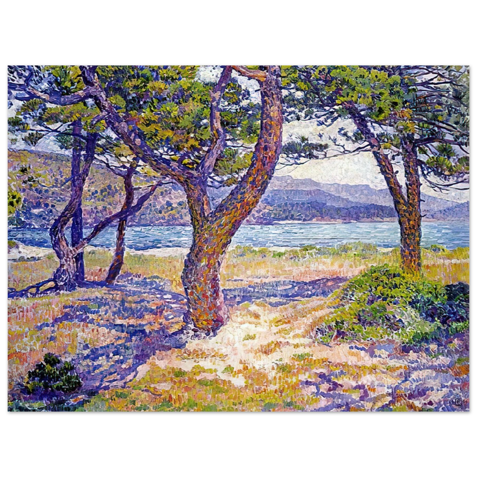 Theo van Rysselberghe - IL MEDITERRANEO PRESSO LE LAVANDOU Fine Art Poster - Default Title