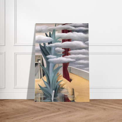 AFTER THE WATER THE CLOUDS 1926 - Rene Magritte Brushed Aluminum Print - 70x100 cm / 28x40 inches | Rene Magritte Aluminum Print | Rene Magritte Prints