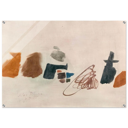 3.9.56 II - 1956 - Julius Bissier Acrylic Print - 70x100 cm / 28x40″ inches | Julius Bissier Wall Art | Julius Bissier Prints