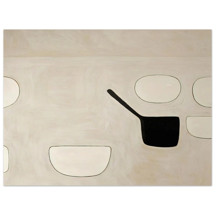 William Scott - Six Open Forms - 1971  75x100 cm / 30x40inches Fine Art Poster