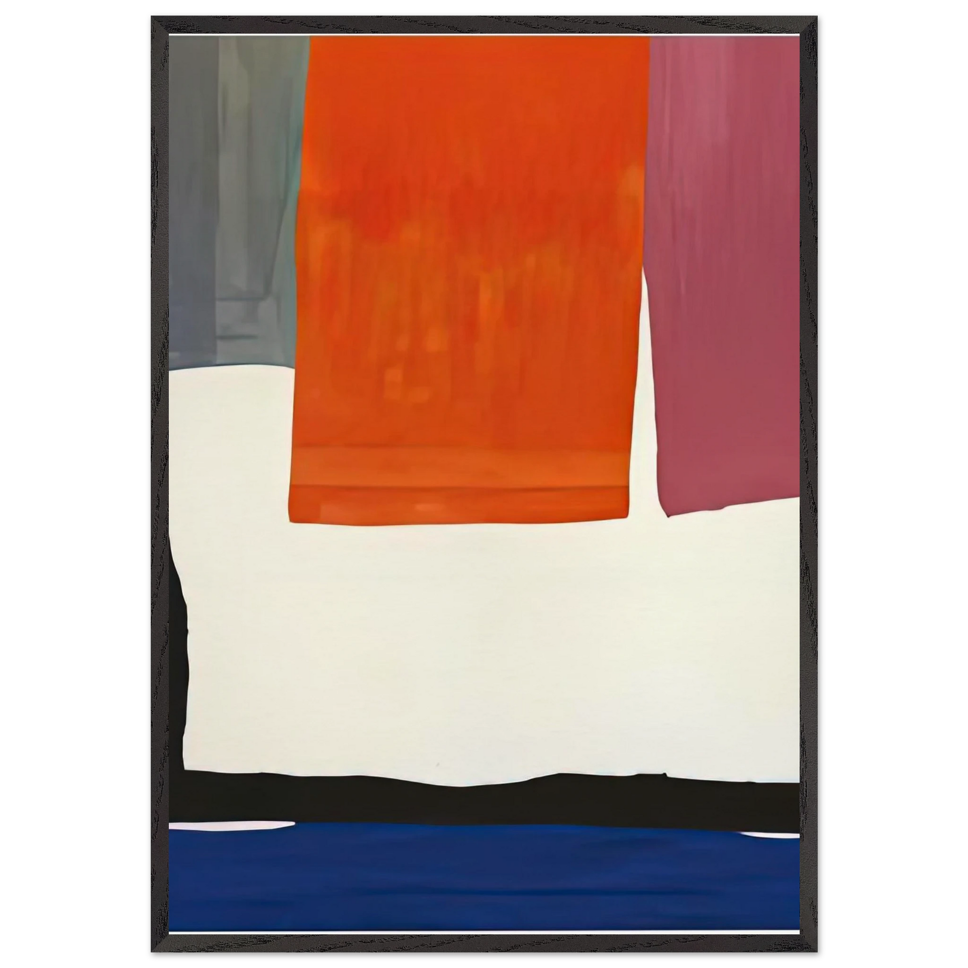 The Human Edge 1967- - Helen Frankenthaler Framed Art Print – Black Wooden Frame - Default Title - -Framed Art Print