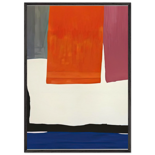 The Human Edge 1967- - Helen Frankenthaler Framed Art Print – Black Wooden Frame - Default Title - -Framed Art Print